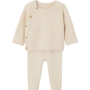 Gebreide Set - Beige - Trui en Legging - Voor Pasgeboren Baby's
