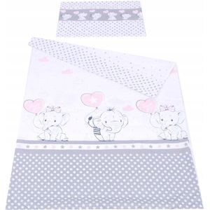 BabyLux Kinderbedlakenset 2-delig Katoen 90x120cm & 60x40cm