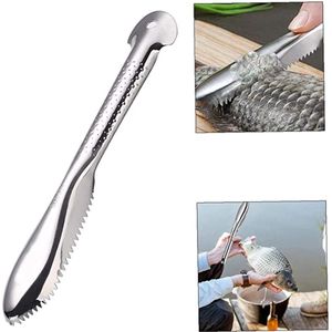 Vis Scaler Borstel - Vis Scaler - RVS Vis Schraper - Vis Schaal Remover - Schrapen Verwijderen Gereedschap - Keukengerei