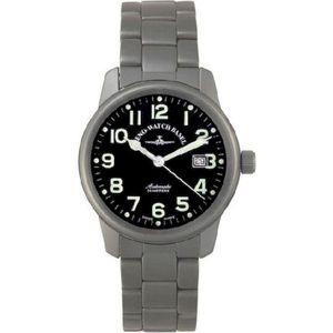 Zeno-horloge - Polshorloge - Heren - Klassiek Titanium - 7554-a1M