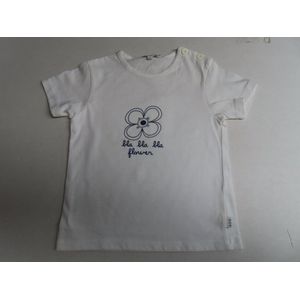 T shirt met korte mouw - meisje - Blauwe bloem - 2 jaar 92