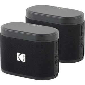Kodak SoundBrix Bluetooth Speaker – Draadloze Muziek Box –5W RMS - 2pcs – Zwart
