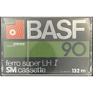 BASF Ferro Super LH I SM 90 Cassetteband – 90 min – Gesealed – Made in Germany