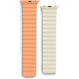 Hama Magneet-polsband ""Fantastic Feel"" voor Apple Watch 42/44/45/49mm, oranje/beige