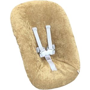 #59 Newborn hoes, Oker geel Suede look, Stokke Tripp Trapp. Ook geschikt voor Kidsmill Up.