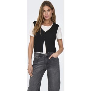ONLY - ONLLEVA SL WAISTCOAT V-NECK EX KNT - Dames - Vesten