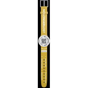 NoLongerLost Kind tracker - Smart armband - Met Sluiting - Gold Sun / Mosterdgeel - SOS armbandjes
