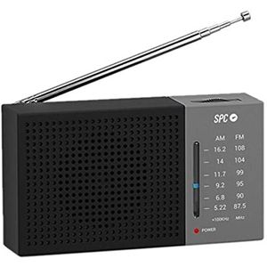 Draagbare Analoge Radio met Grote Wijzerplaat en Hoofdtelefoonaansluiting