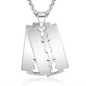 LGT Jewels heren ketting Edelstaal Double  Razor