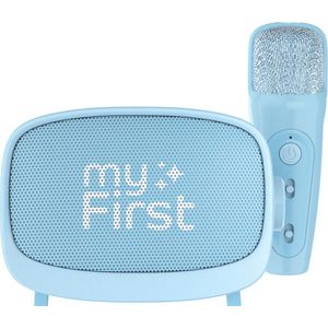 myFirst Voice 2 - Draagbare speaker en draadloze karaoke Microfoon - Blauw