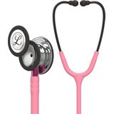 Littmann Classic III Stethoscoop 5962 spiegelend borststuk, parelroze slang, roze steel en rookkleurige headset, 69 cm