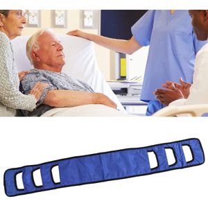 Senioren Bed Transfer Sling Lift Assist Voor Ouderen Transferriem PatiÃ«ntlift Arbeidsbesparende Verbrede Ademende Ouderenlift Draairiem(Blauw)