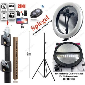 HiCHiCO® Smartphone Tripod Camera Statief Stabilazer Inclusief Bluetooth Afstandsbediening, GoPro Adapter en Houder Geschikt voor Camera, Smartphone en GoPro