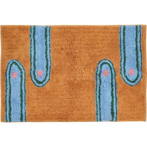 Villa Collection Styles Getuft tapijt 60 x 90 cm Amber/Blauw/Groen/Roze