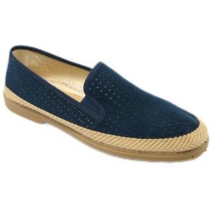 Geperforeerde canvas loafers met elastiek