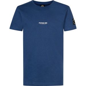 Petrol Industries - Jongens Logo T-shirt Tropicrush - Blauw - Maat 176