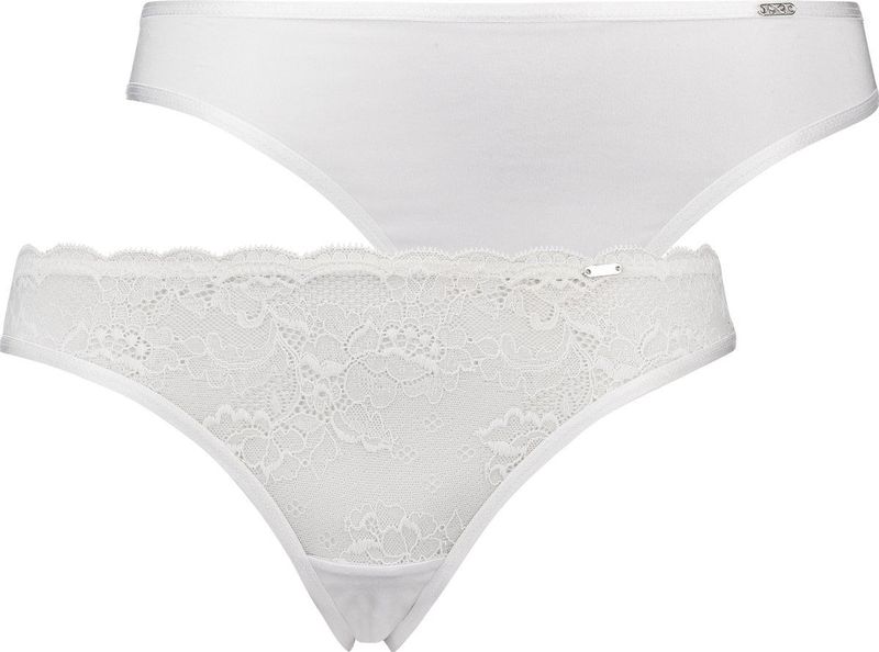 Hunkemöller - Angie - String - Offwhite - 2 Pack - Mid Waist