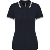Kariban - Gestreepte Polo - Dames - Slim Fit - Gepeigde Katoen