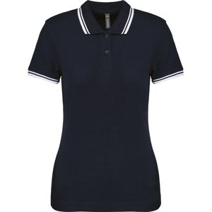 Kariban - Gestreepte Polo - Dames - Slim Fit - Gepeigde Katoen