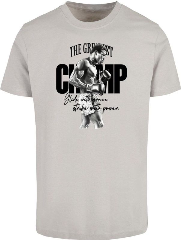 Mister Tee Shirt 'The Greatest'  lichtgrijs / zwart