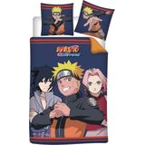 Naruto Dekbedovertrek Fight - Eenpersoons - 140 X 200 cm - Polyester