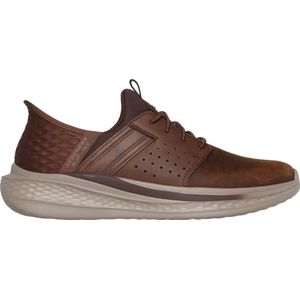 Skechers Slade - Zachary Heren Instappers - Kastanjebruin - Maat 47,5