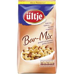 Ültje Bar Mix Mix van pinda's, cashewnoten, amandelen en hazelnoten. Zak van 1 kg