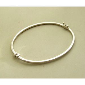 Christian wit gouden bangle
