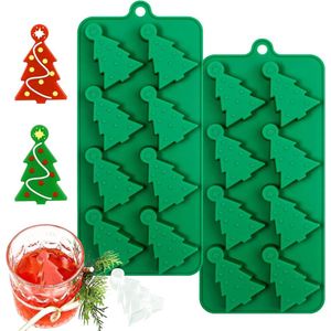 Chocoladevorm Siliconen Kerstboom Mal - Kerst Chocoladevormen DIY Snoep Groen