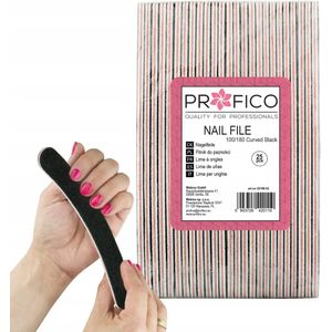 Profico Nagelvijl 100/180 Banaan Zwart - 25 Stuks