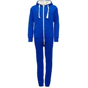 Onesie - Huispak Joggingstof maat 122/128 - blauw