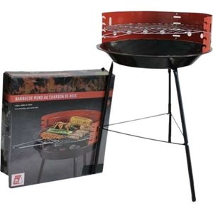 Houtskoolbarbecue - BBQ - 2 bakhoogtes - Met windscherm