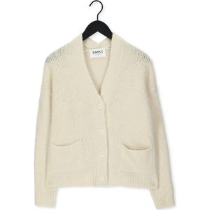Simple Lesley Truien & vesten Dames - Sweater - Hoodie - Vest- Creme - Maat M