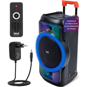Pyle - Grote Bluetooth Luidspreker - Draagbare Karaoke Speaker - 160W - True Wireless Stereo Systeem