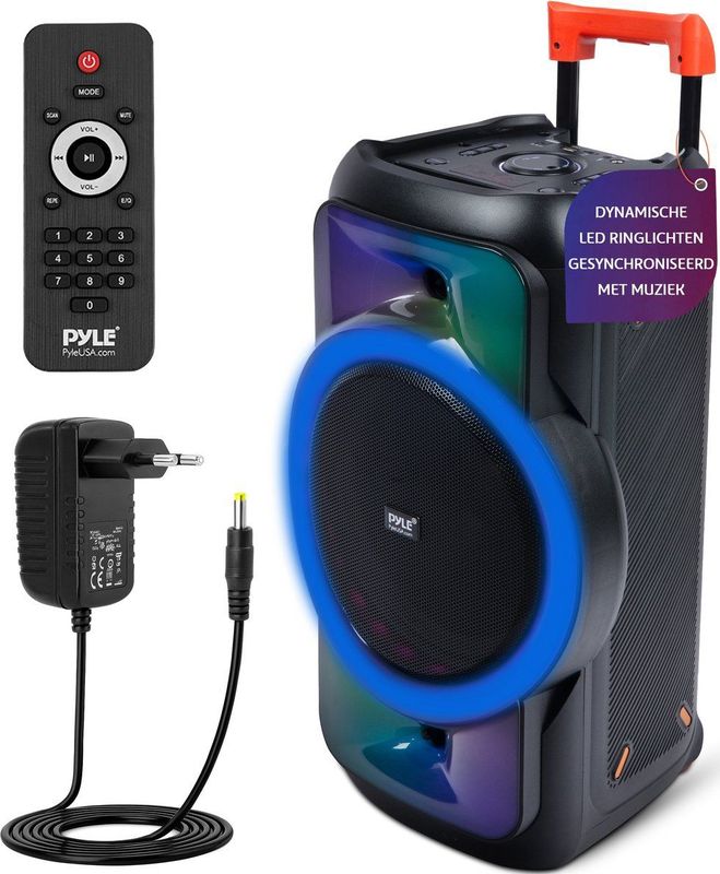 Pyle - Grote Bluetooth Luidspreker - Draagbare Karaoke Speaker - 160W - True Wireless Stereo Systeem