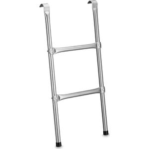 Relaxdays trampoline trap - 76 cm - hangend - 2 treden - staal - kinderen en volwassenen - ladder