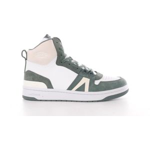 Lacoste hoge sneaker Dunk Hi kaki wit