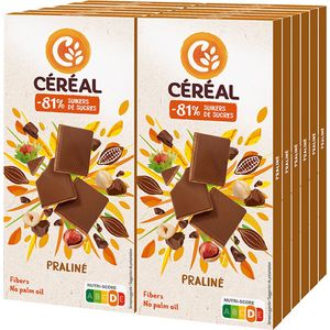 Cereal Chocoladetablet Praliné - 12 x 100 gr - Voordeelverpakking