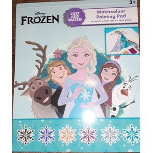 Sambro - Disney Frozen watercolour painting pad - waterverf kleurboek - waterverfboek - Olaf Elsa Anna - 20 blz + verf + kwast