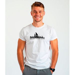 Kruskis Enjoy Your City T-shirt Met Korte Mouwen Wit L Man