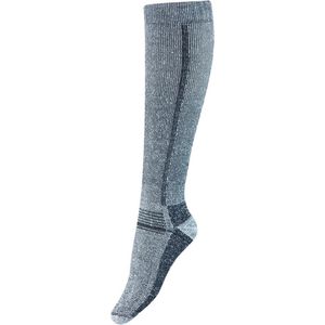Basset - Thermo Kniekous - Grijs - Wol - Hoge Warm Winter Sokken