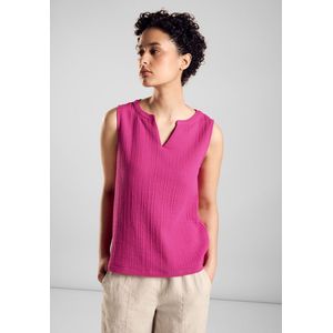 Street One - A321491 LTD - Top - Mouwloos - V-hals - Mat-Mix