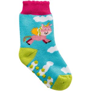 Kinder sokjes | eenhoorn printjes | Warme Badstof Voering | Antislip | Set van 6 |