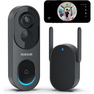 Botslab Video Doorbell 2 Pro R811 - Beveiligingscamera - 32GB intern geheugen - HDR - Ingebouwde accu - IP66 waterdicht