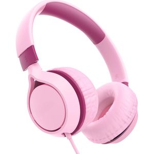 Koptelefoon kinderen met draad - Kinderkoptelefoon - Bedrade hoofdtelefoon - Veilig volume - School - Tablet - Laptop - Reizen - Muziek luisteren