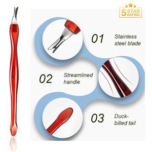 GUAPÀ® Nagelriem verwijderaar | Nagelriemmesje | Nagelverzorgingsset | Bokkenpootje | Manicure | Nagelriem Vellen Verwijderaar