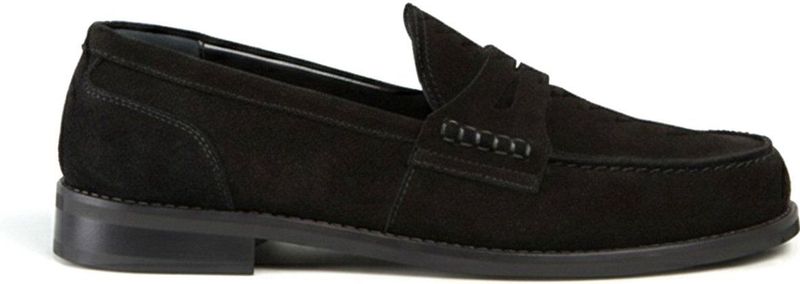 Semicouture - Y5WZ03 - Suède Loafers - Zwart - Plat - Casual