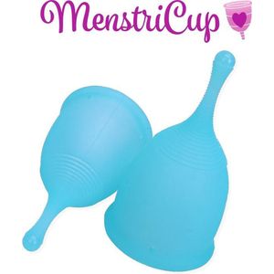 MenstriCup menstruatiecup blauw maat L