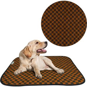Luxe Hondentoilet blokjes bruin - 60 x 45 cm Wasbare plasmat - Puppy trainingspad - Plasmatjes hond - Trainingsmat hond