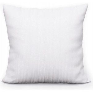 Decoratieve Kussensloop 40x40 Wit met Zilveren Draad